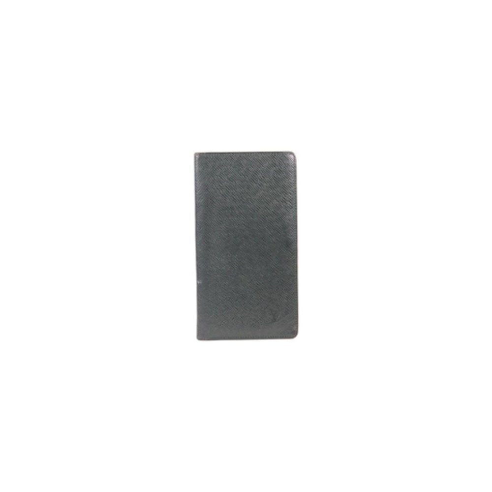 Louis Vuitton Dark Green Taiga Leather Brazza Wallet Long Card Holder 16lv1103